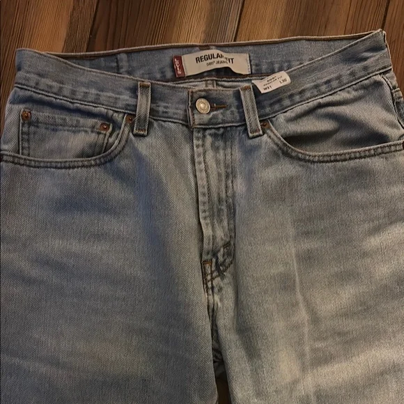Levi 505  Classic Blue Denim Jeans 31/30 - Picture 3 of 4